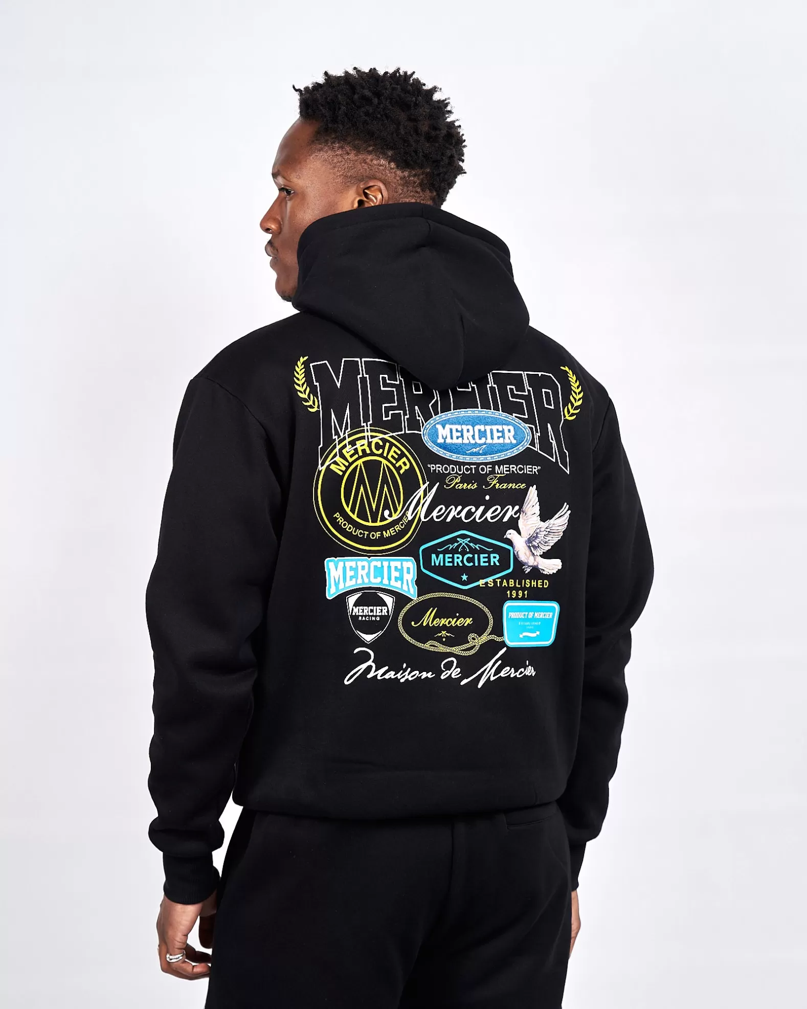 Discount Mercier Black Multi Tour Hoodie