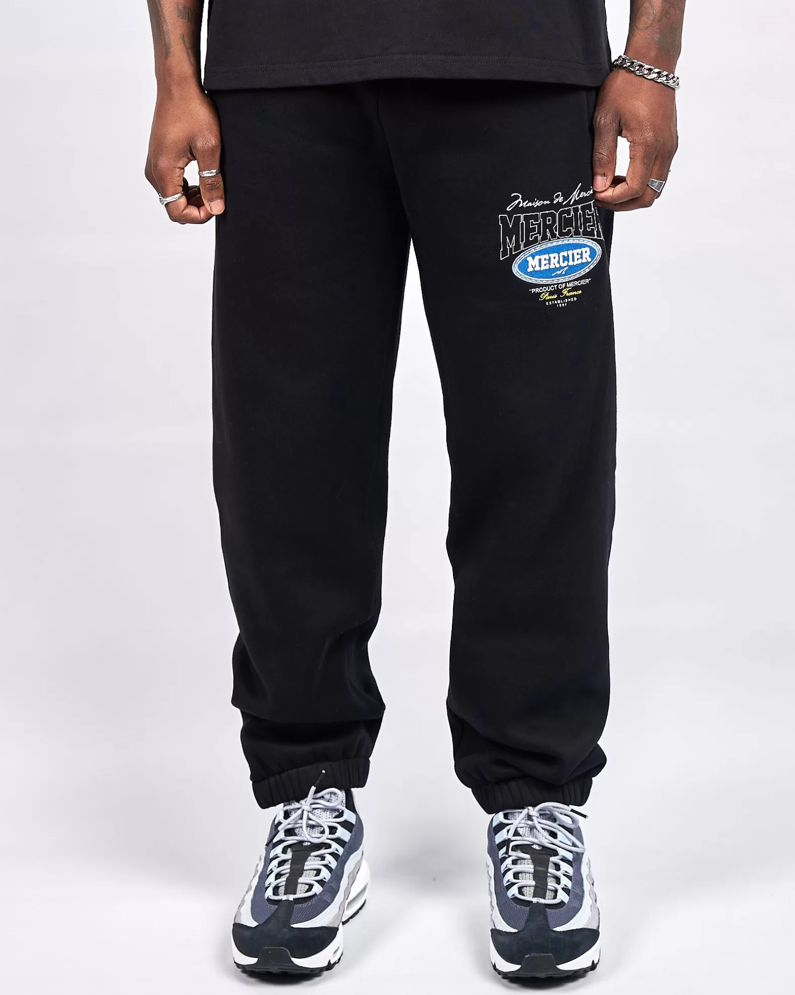 Fashion Mercier Black Multi Tour Joggers