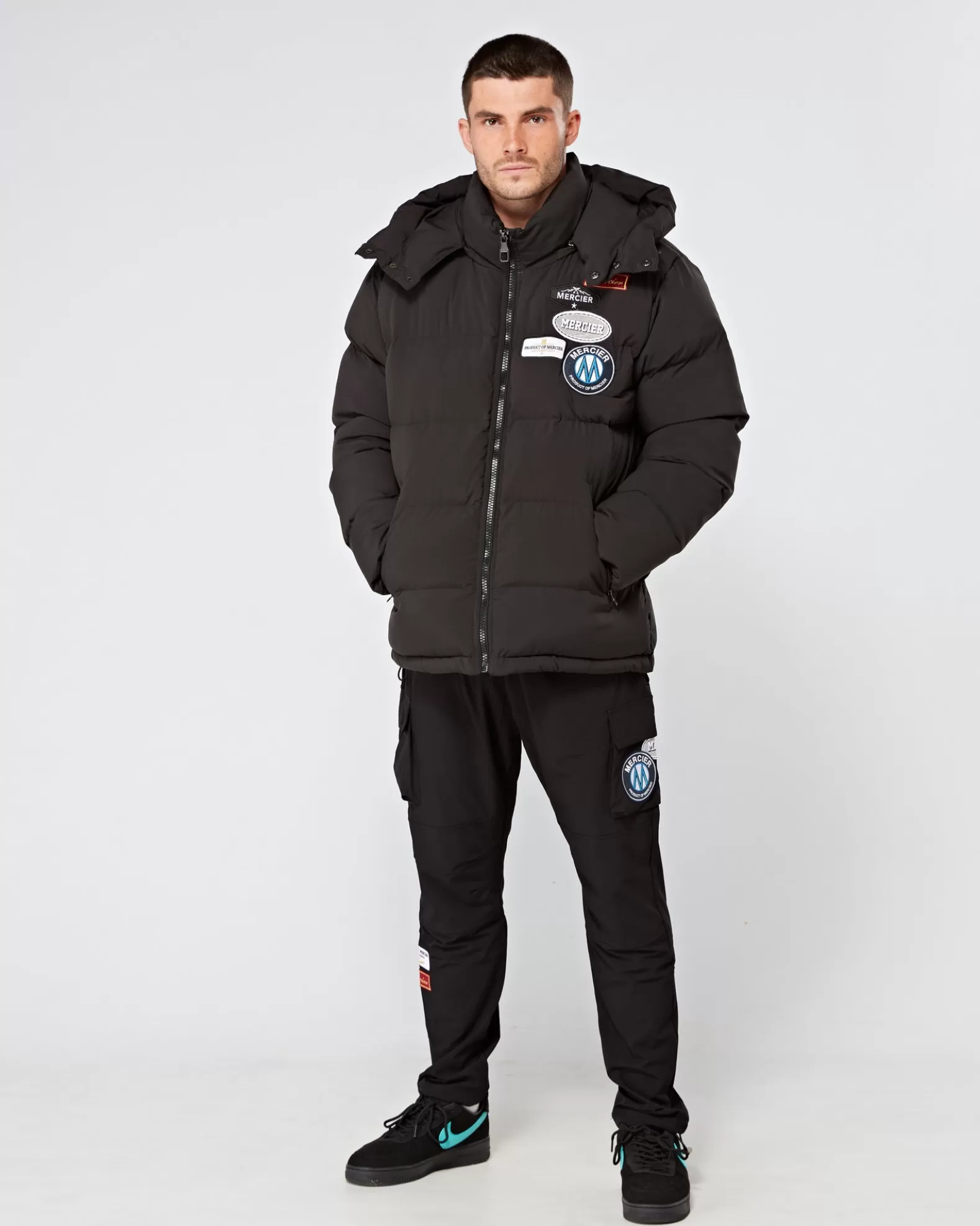 Best Mercier Black OG Badge Puffer Jacket