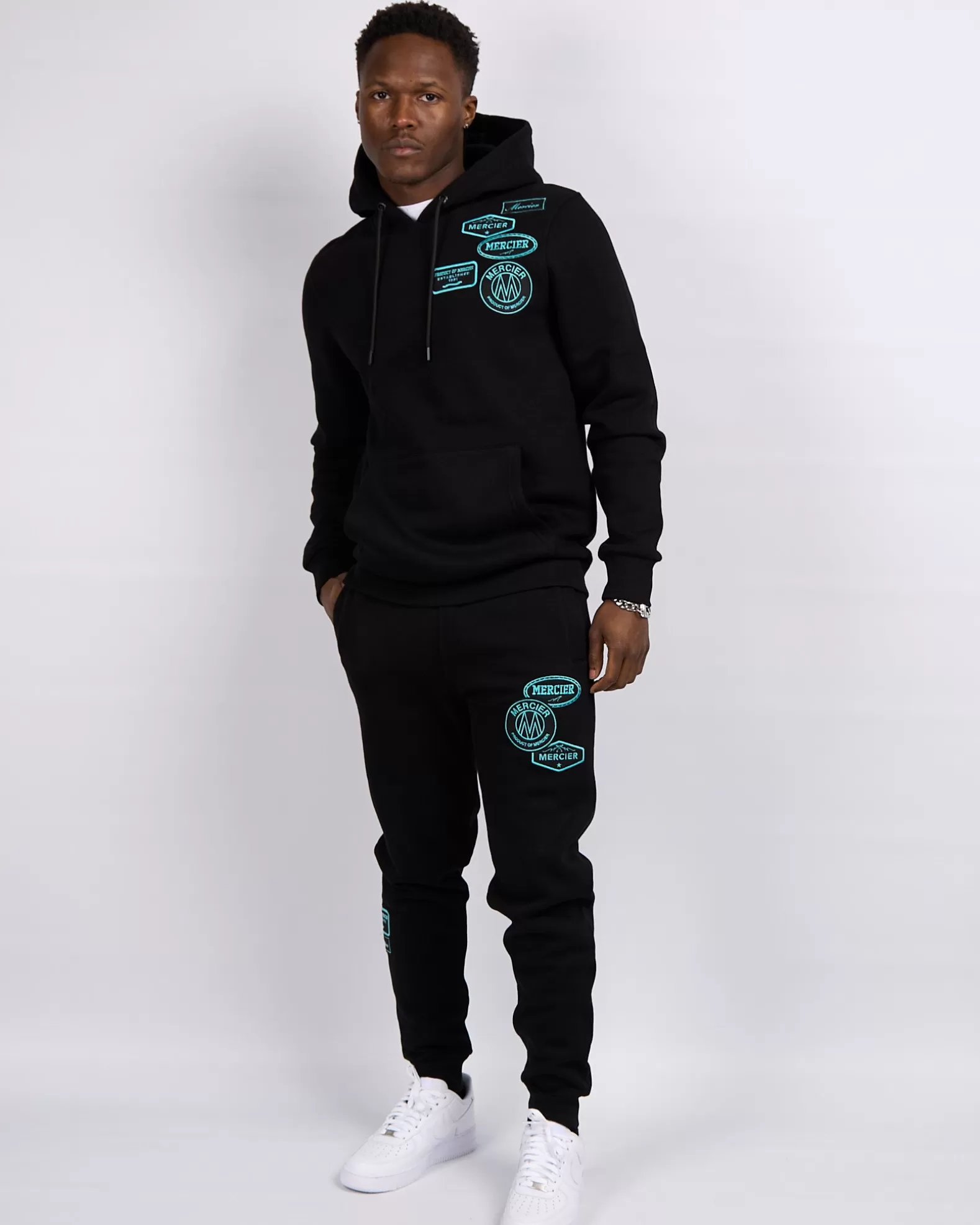 Best Mercier Black Tiffany OG Badge Hoodie