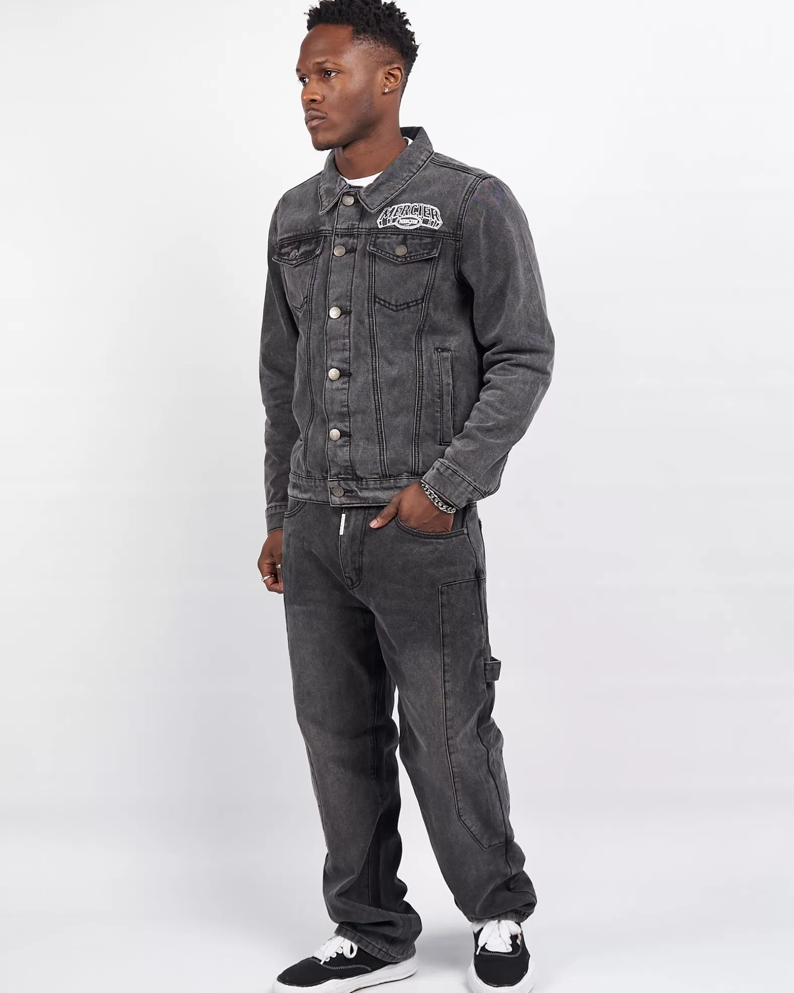 Flash Sale Mercier Charcoal Court Denim Jacket