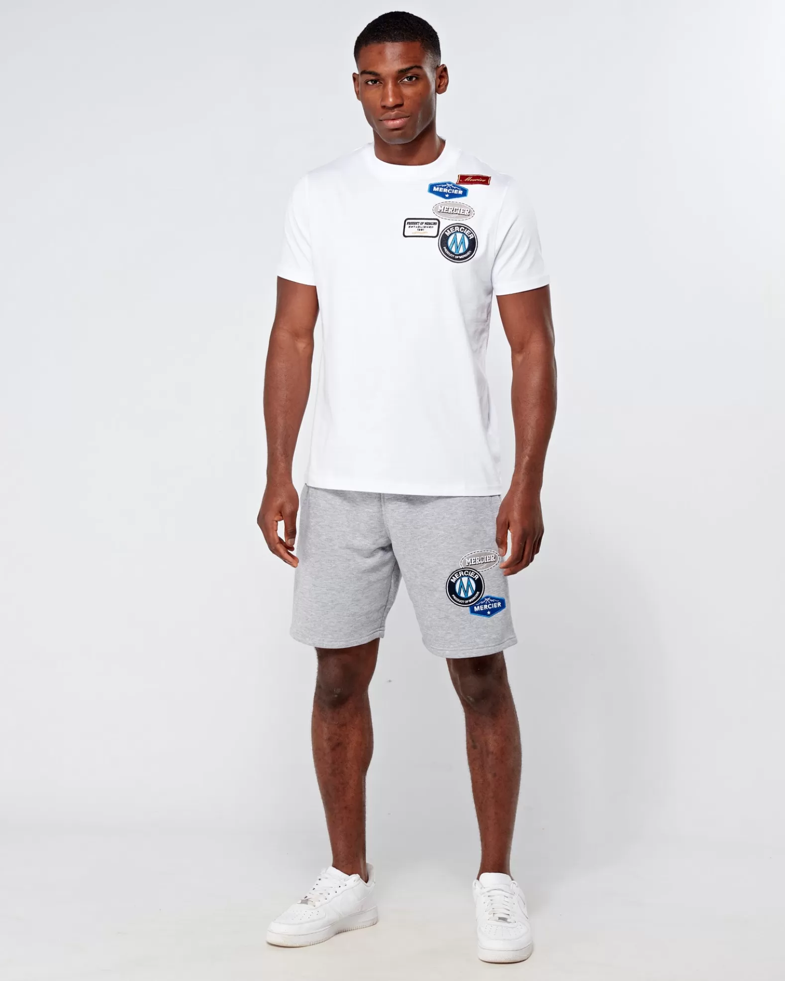 Flash Sale Mercier Grey Marl OG Badge Shorts