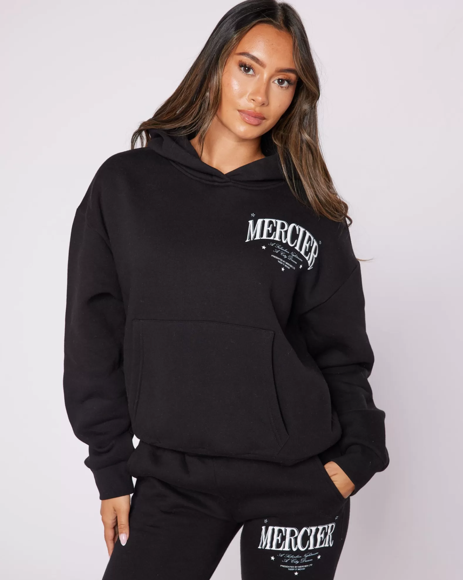 Outlet Mercier Womens Black Origins Hoodie