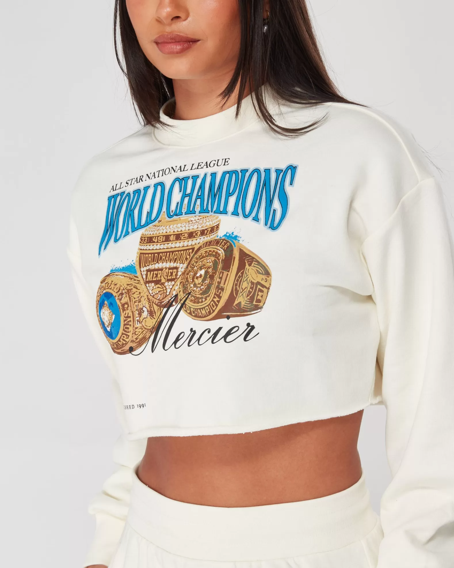 Cheap Mercier Womens Coconut Champions Crop