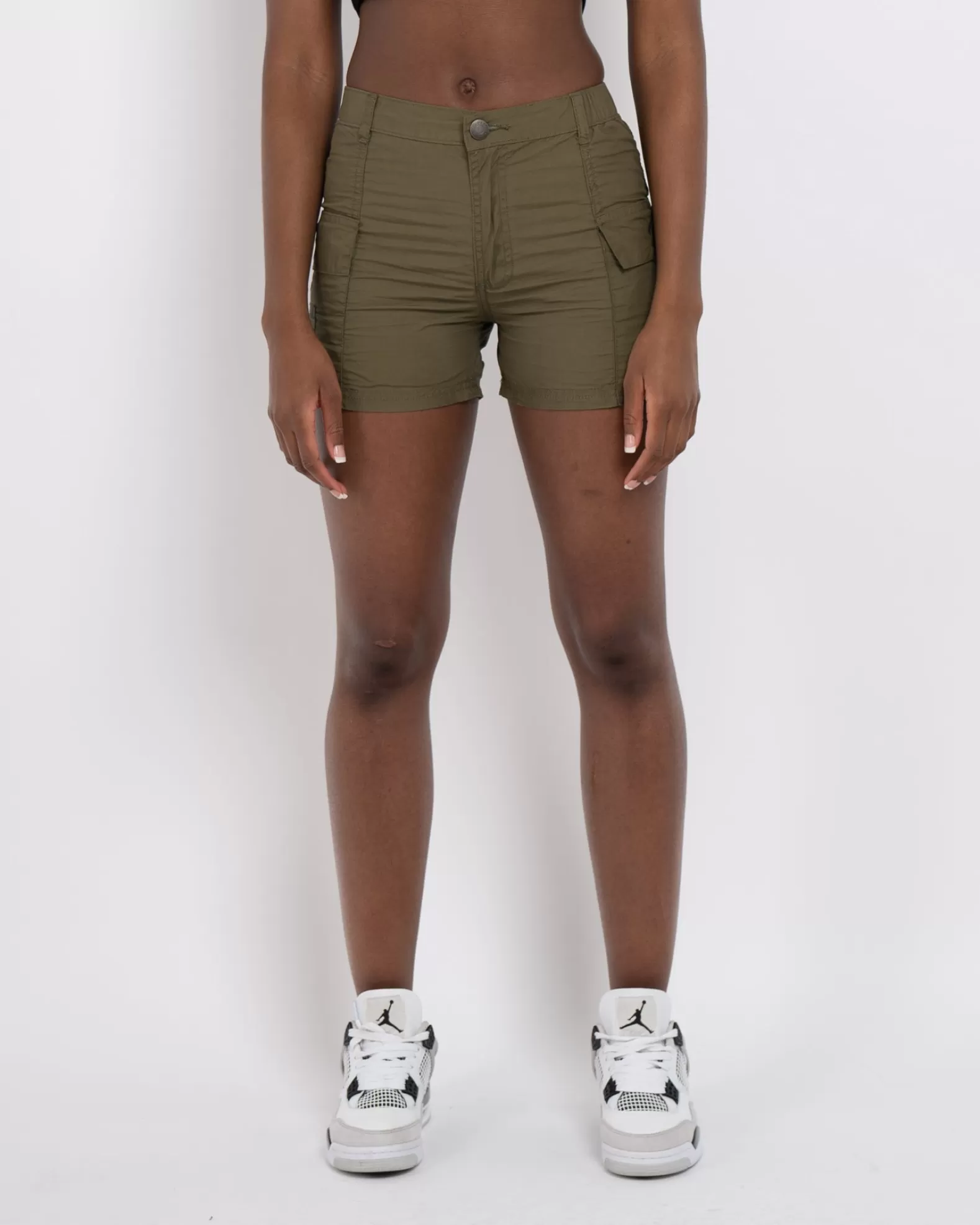 Fashion Mercier Womens Khaki Perrier Cargo Shorts