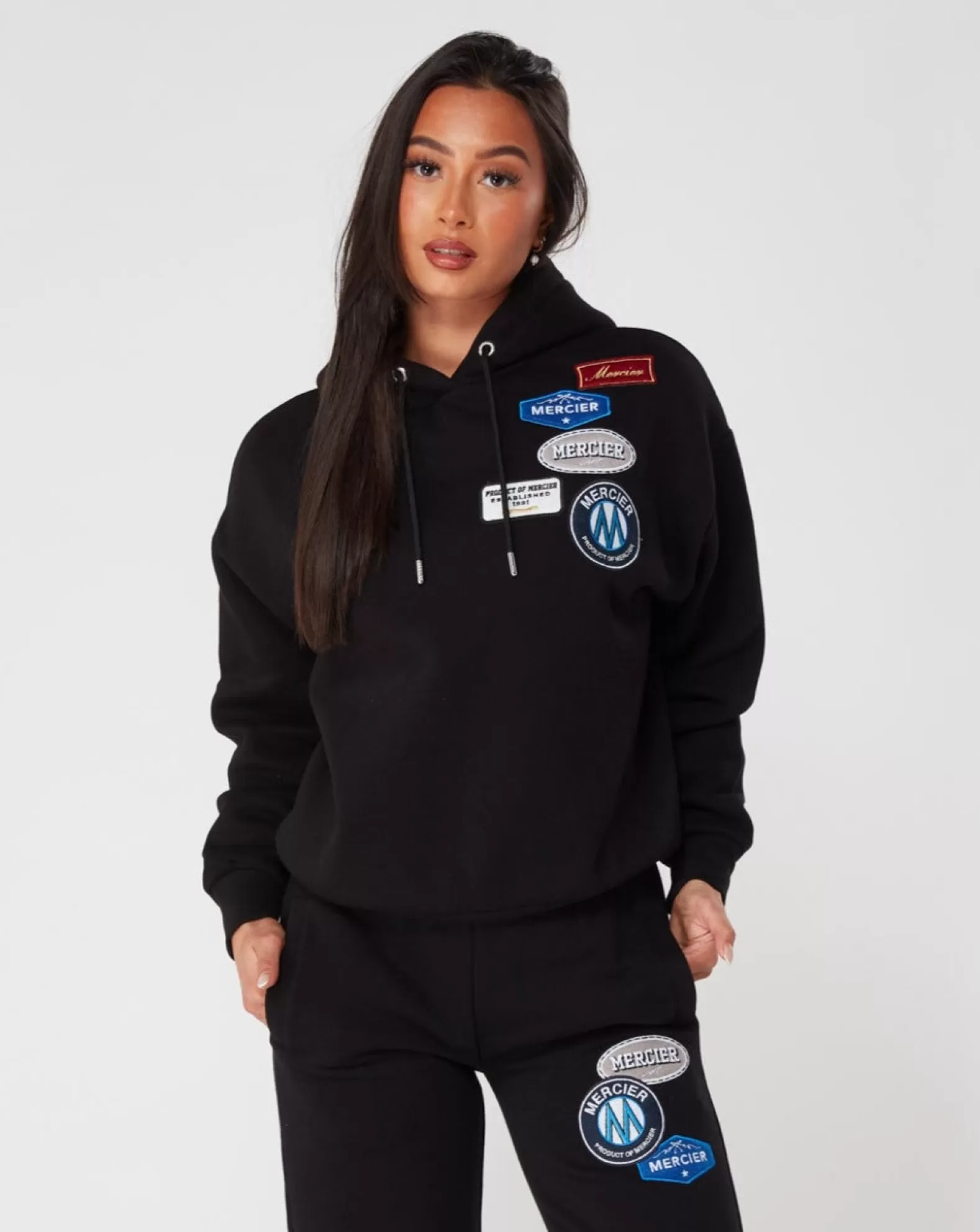 Best Mercier Womens OG Badge Hoodie Black